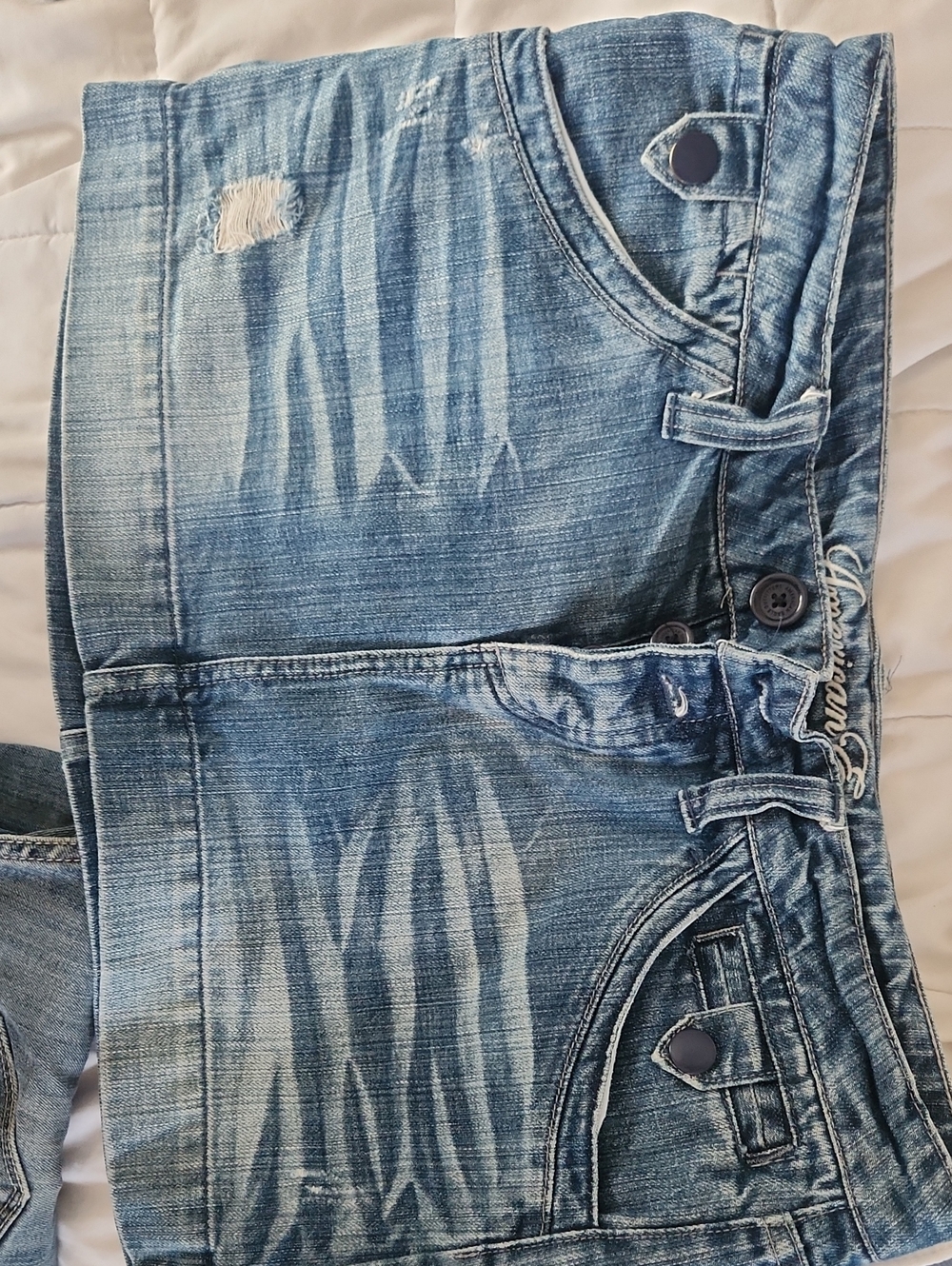 American Eagle Outfitters Light Blue Denim Skirt, Size 8